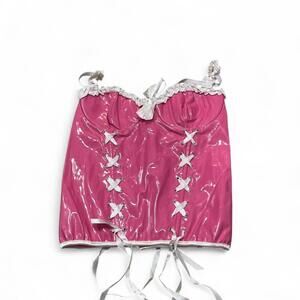 La Coqueta Women's Pink and Multi Corset